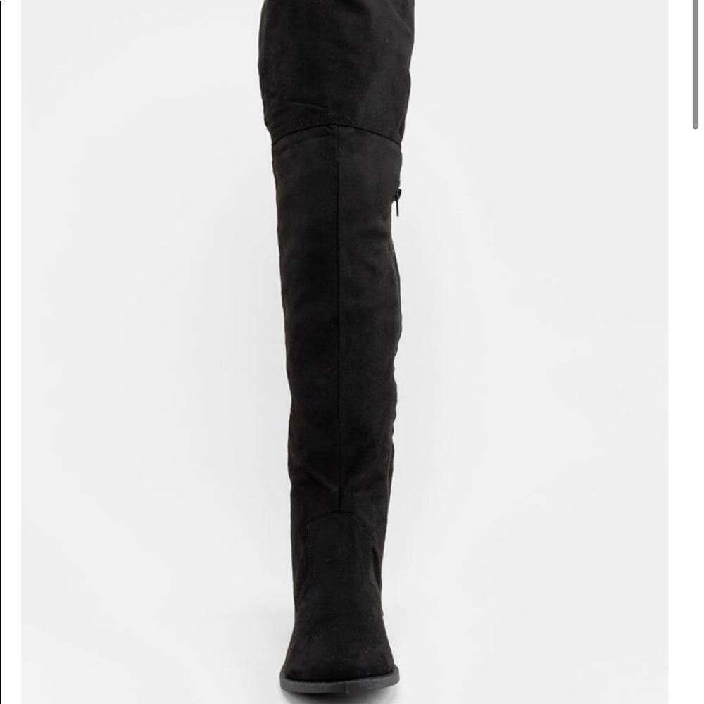 Tie back over the knee boots - Picture 3 of 4